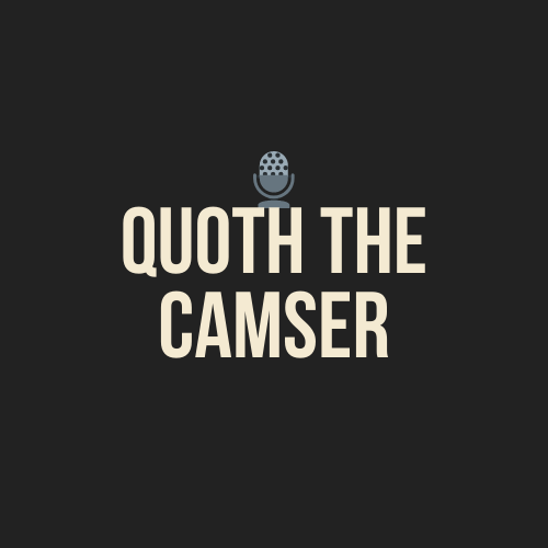 Quoth the Camser text logo